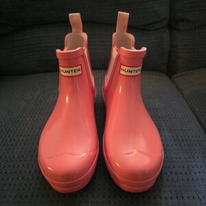 Hunter Coral Pink Waterproof Booties